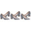 3 Paia Scarpe Con Spesso A Punta Per Sposa E 5