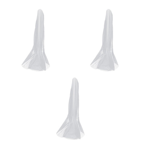3 Pezzi 3 M Sposa in Tulle a con Pettine 2