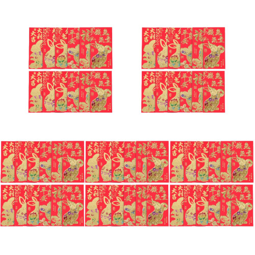 300 Pezzi Buste Rosse Per L'Anno Del Coniglio Misto 1