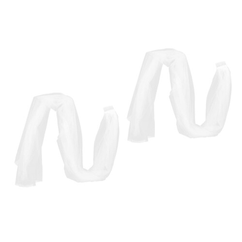 2St Beige Bruidsluier Met Lange Sluier Bruidsdecor 2