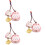 3Pcs Pingente De Sorte Japonês Para Bolsa Mochila 7