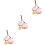 3Pcs Pingente De Sorte Japonês Para Bolsa Mochila 5