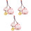 3Pcs Pingente De Sorte Japonês Para Bolsa Mochila 3