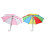 8 Unidades Mini Guarda-Chuva Ajustável Prop Para Sol Chuva 10