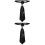 2Pcs Polyester -Amarração Gravata Com Pingente De Dupla 5