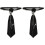 2Pcs Polyester -Amarração Gravata Com Pingente De Dupla 2