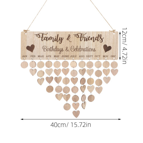 2Pcs Calendário De Para Aniversários E 1