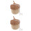 2 Unidades Mini Portátil Cesta Trançada 10
