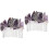 2 Unidades Tiara Cristal Acessórios Mulheres 5