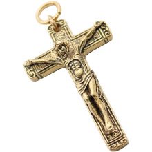 2 Unidades Pingente Estilo Cruz De Jesus Para Chaveiro