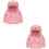 2 Unidades Casaco De Bebê Com Capuz Rosa 100cm 6