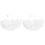 2 Pcs De Branca Para Bebê Com E Faixa Floral 2
