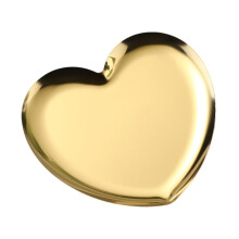Vassoio portagioie in acciaio inox dal design nordico a forma di cuore, realizzato con materiali sicuri e salutari e con finitura a specchio, ideale