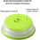 Πτυσσόμενο κάλυμμα φούρνου μικροκυμάτων, οπές εξαερισμού για διαφυγή ατμού, λαβή 5