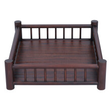 Japanese Style Bamboo Tray, Retro Design Serving Platter, Matches Well With Coffee, Fruit, Tea For Daily Use And Decoration, Hollow Guardrail Around F