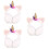 3Pcs De Unicórnio, Aquecedor De Pelúcia 7