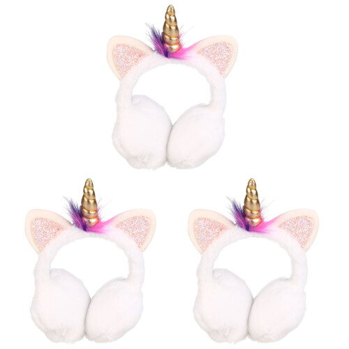 3Pcs De Unicórnio, Aquecedor De Pelúcia 1