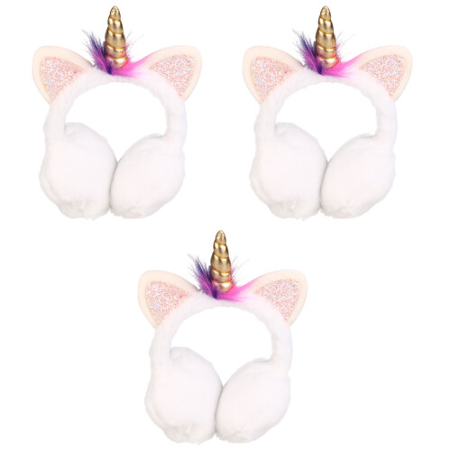 3Pcs De Unicórnio, Aquecedor De Pelúcia 2
