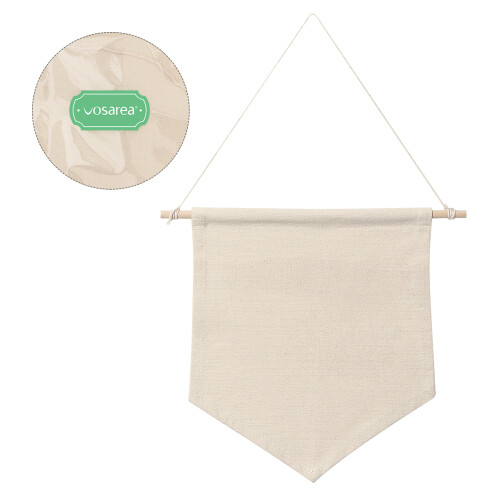 3Pcs Pin Display Pennant Banner Badge Flag Canvas M 1