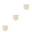 3Pcs Pin Display Pennant Banner Badge Flag Canvas M 7