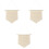 3Pcs Pin Display Pennant Banner Badge Flag Canvas M 5