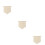 3Pcs Pin Display Pennant Banner Badge Flag Canvas M 11