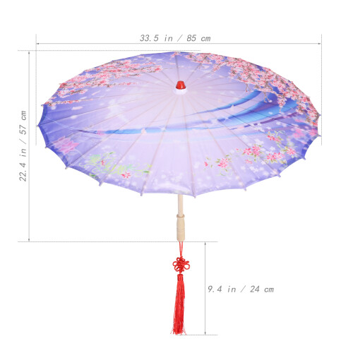 2Pcs Guarda-Chuva Com Óleo Chinês Para Cosplay E 1