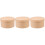 3 Conjuntos Redonda Kraft 14 X 7,5 Cm Para Biscoito Cupcake 7