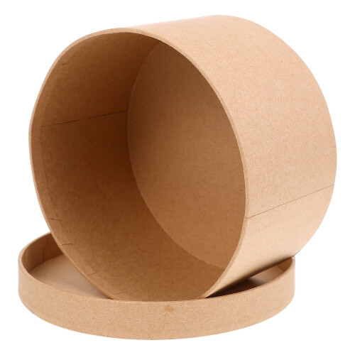 3 Conjuntos Redonda Kraft 14 X 7,5 Cm Para Biscoito Cupcake 2