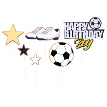 54 Unidades Decorações Bolo Futebol Infantil Para Festa Aniversário