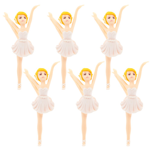 18 Unidades Decoração Plástico Bailarina Para Chaveiro
