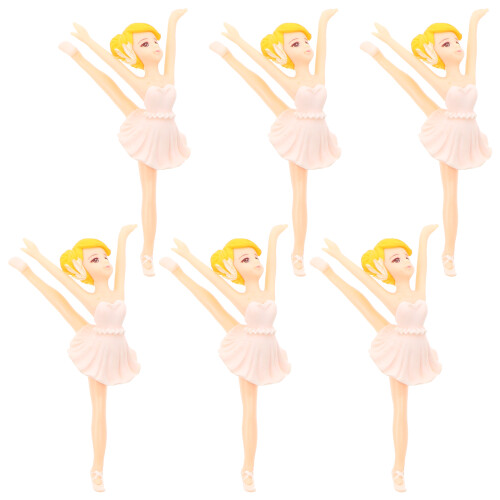 18 Unidades Decoração Plástico Bailarina Para Chaveiro 1