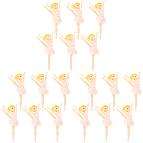 18 Unidades Decoração Plástico Bailarina Para Chaveiro 2