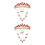 2 Conjuntos De Tiara Coroa Colar Vermelhas 6