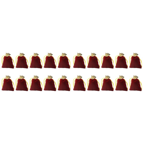 20 Unidades Sacos Com Cordão Para Armazenamento E Presentes ( ) 1