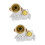 2 Unidades Canetas Resina Com Led 7
