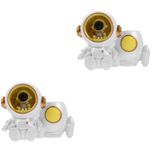 2 Unidades Canetas Resina Com Led 2