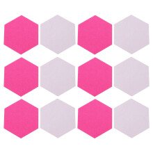 36 Peças Quadro De Recados Hexagonal Autoadesivo Para Parede