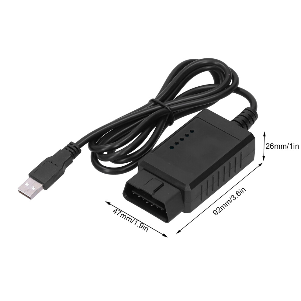 Obd Ii Eobd Usb Diagnostic Tool Reader For Panda / Punto / Doble / Lancia 9461359768415