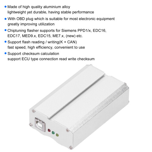 ECU-Chiptuning-Werkzeugset mit OBD-Kabel, Metallbox, Version V13 2