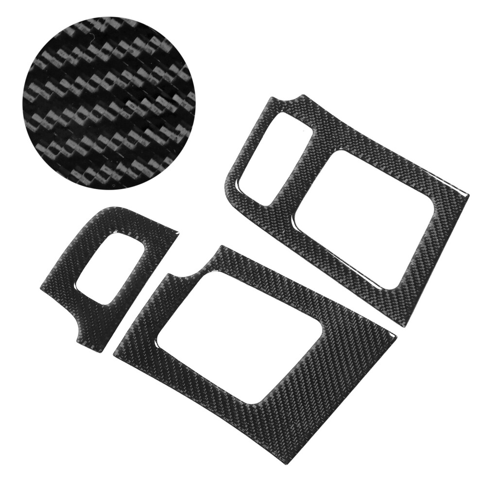 3Pcs Carbon Fiber Dashboard Air Vent Trim Fit For Prius 2012-2015 Rhd 8451359768752