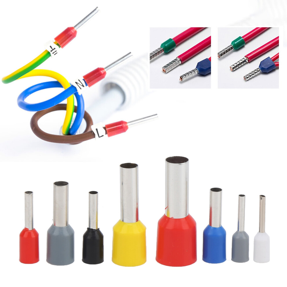 1200Pcs Wire Ferrules Crimping Electrical Terminals For Industrial Applications 6941359772566