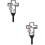 2Stk Friedhofsstecker Eisen, Outdoor Deko Gartenstecker 6