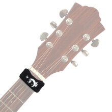 Gitarrensaiten-Mute 18cm für 6-saitige Akustik- und E-Gitarre, Schwarzes Muster