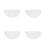 4Stk Bride Veil Damen Spitze Schleier Haaraccessoire 4