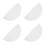 4Stk Bride Veil Damen Spitze Schleier Haaraccessoire 5
