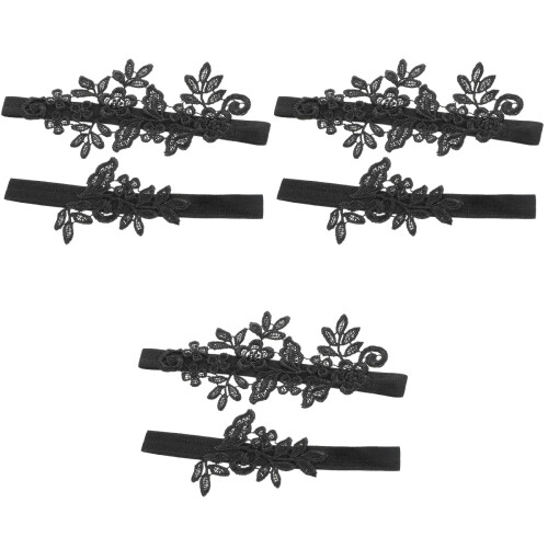 3Sets Beinstulpen Gürtel Hochzeit Elastisch 2