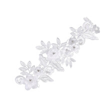 2Stk Verstellbares Strumpfband Hochzeit Gürtel Weiß Spitze