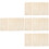 4Sets Kinder Höhenmessstab Wandaufkleber Splicing Design Khaki 6