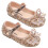 Paar Kleinkindmädchen Schuhe Mit Frontschleife 11